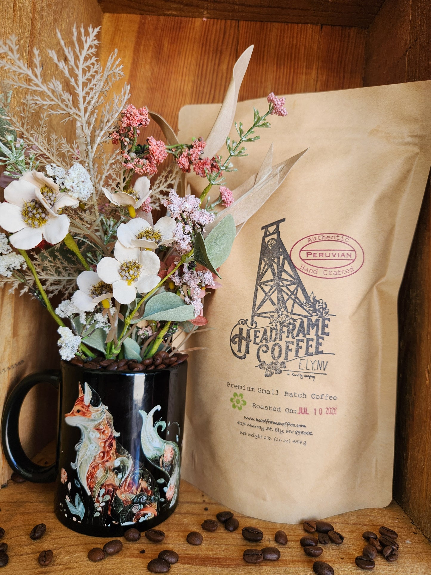 Floral Fox Mug