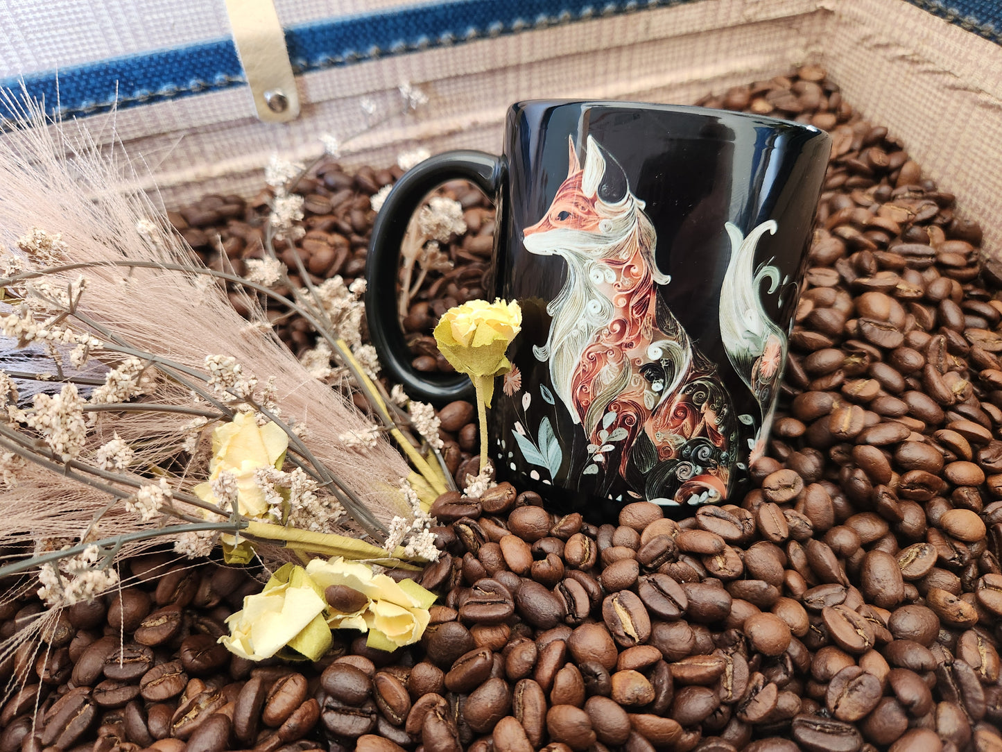 Floral Fox Mug